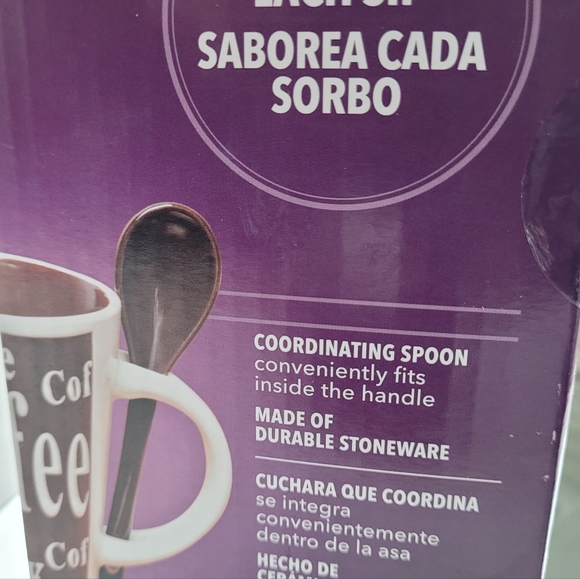 Mr.Coffee Bareggio Mug and Spoon Set, Café Americano - Picture 8 of 10